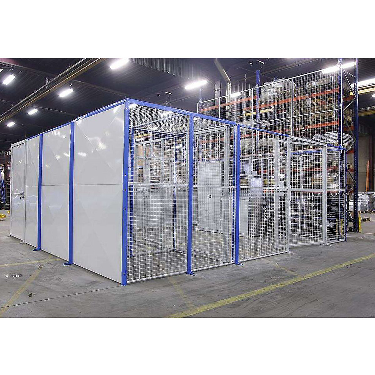 Metal Security Warehouse Partitioning