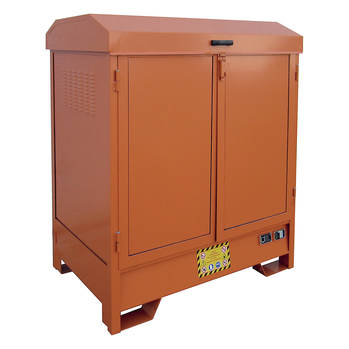 SALL Outdoor Storage, SALL Outdoor Storage, SALL Outdoor Storage | 1570h x 1350w x 870d mm | Polyester Powder-Coated Finish | 2 Drum Capacity-2