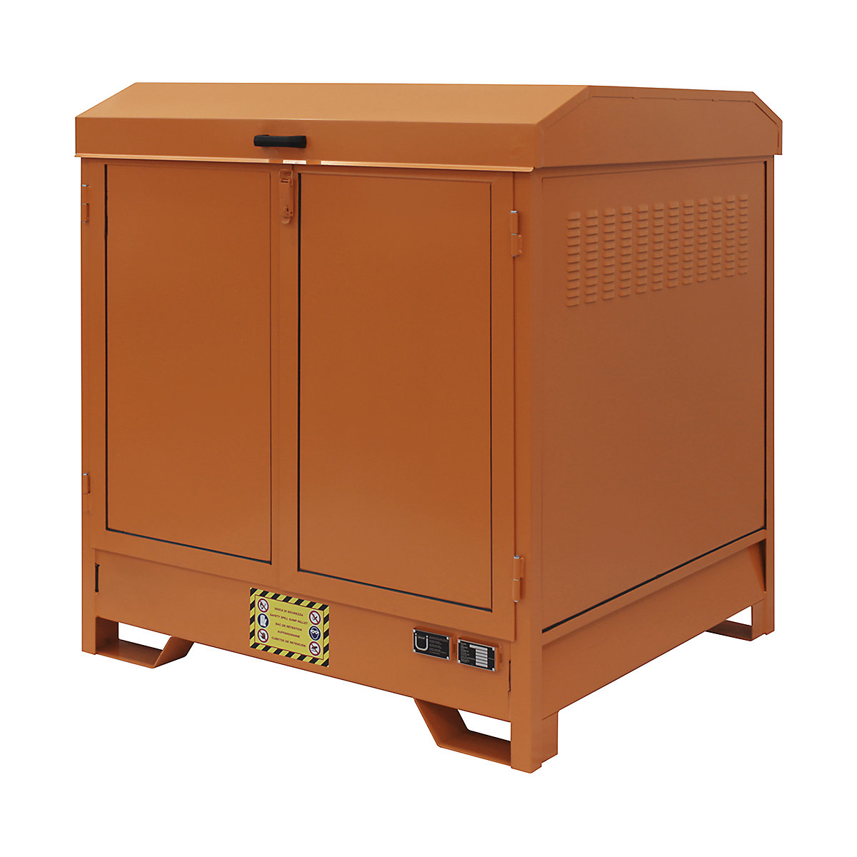 SALL Outdoor Storage, SALL Outdoor Storage, SALL Outdoor Storage | 1540h x 1350w x 1260d mm | Polyester Powder-Coated Finish | 4 Drum Capacity-4
