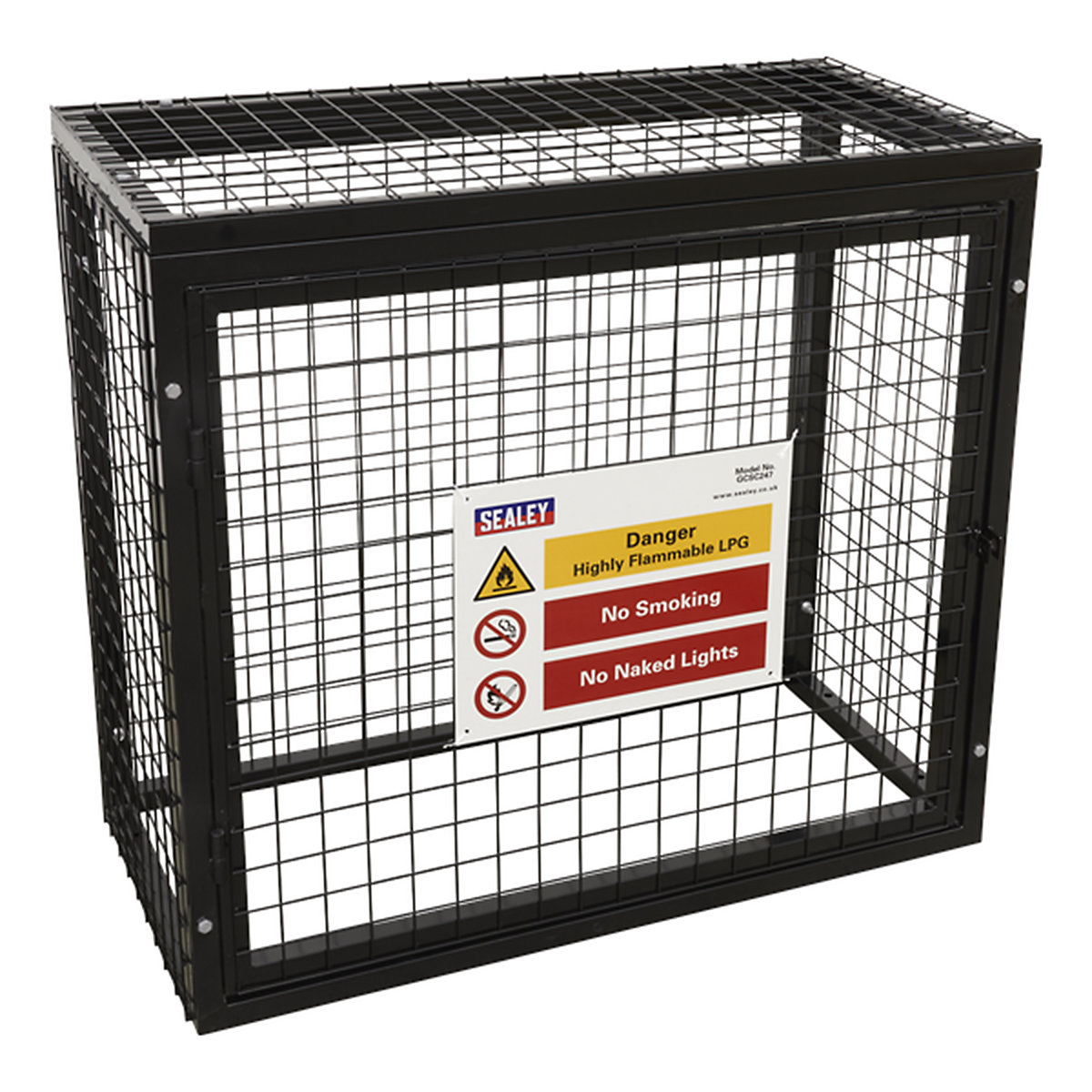 Sealey Gas Cylinder Safety Cages, Sealey Gas Cylinder Safety Cages, Sealey Gas Cylinder Safety Cage | 1400h x 1000w x 500d mm-5