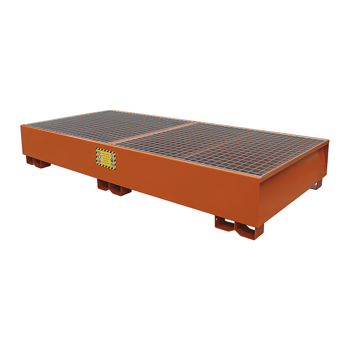 SALL Powder Coated Spill Pallet, SALL Powder Coated Spill Pallet, SALL Powder Coated Spill Pallet | Orange | 2 IBC | 1100L-7