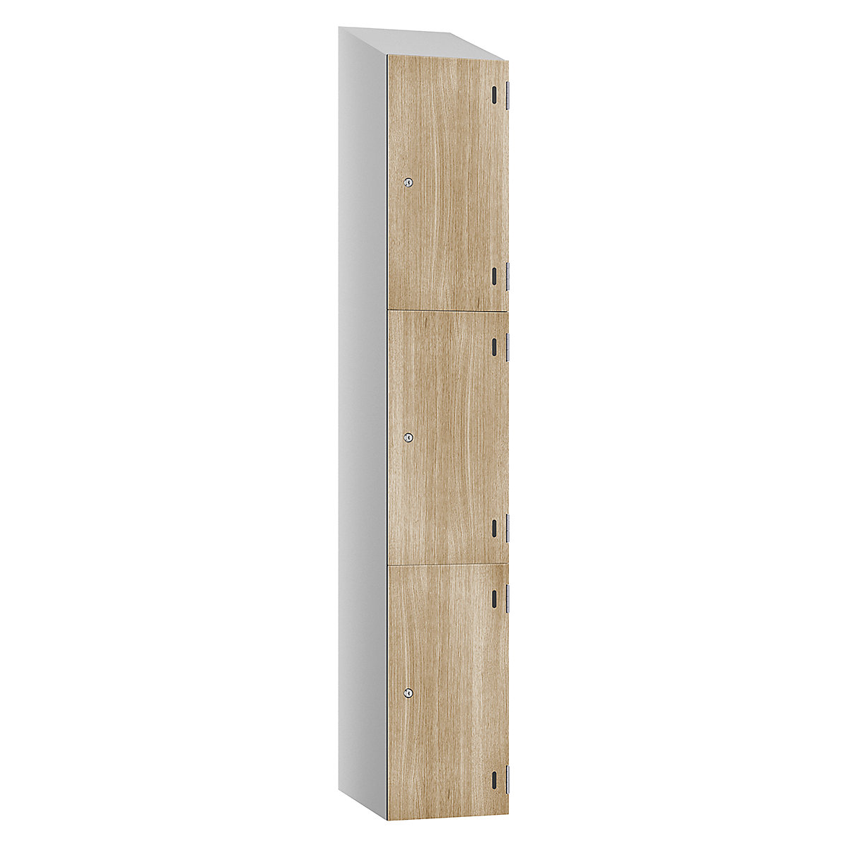 Pure Shield Sloping Top Wood Effect Laminate Door Lockers
