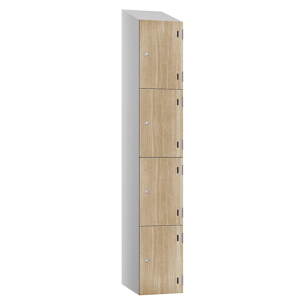Pure Shield Sloping Top Wood Effect Laminate Door Lockers