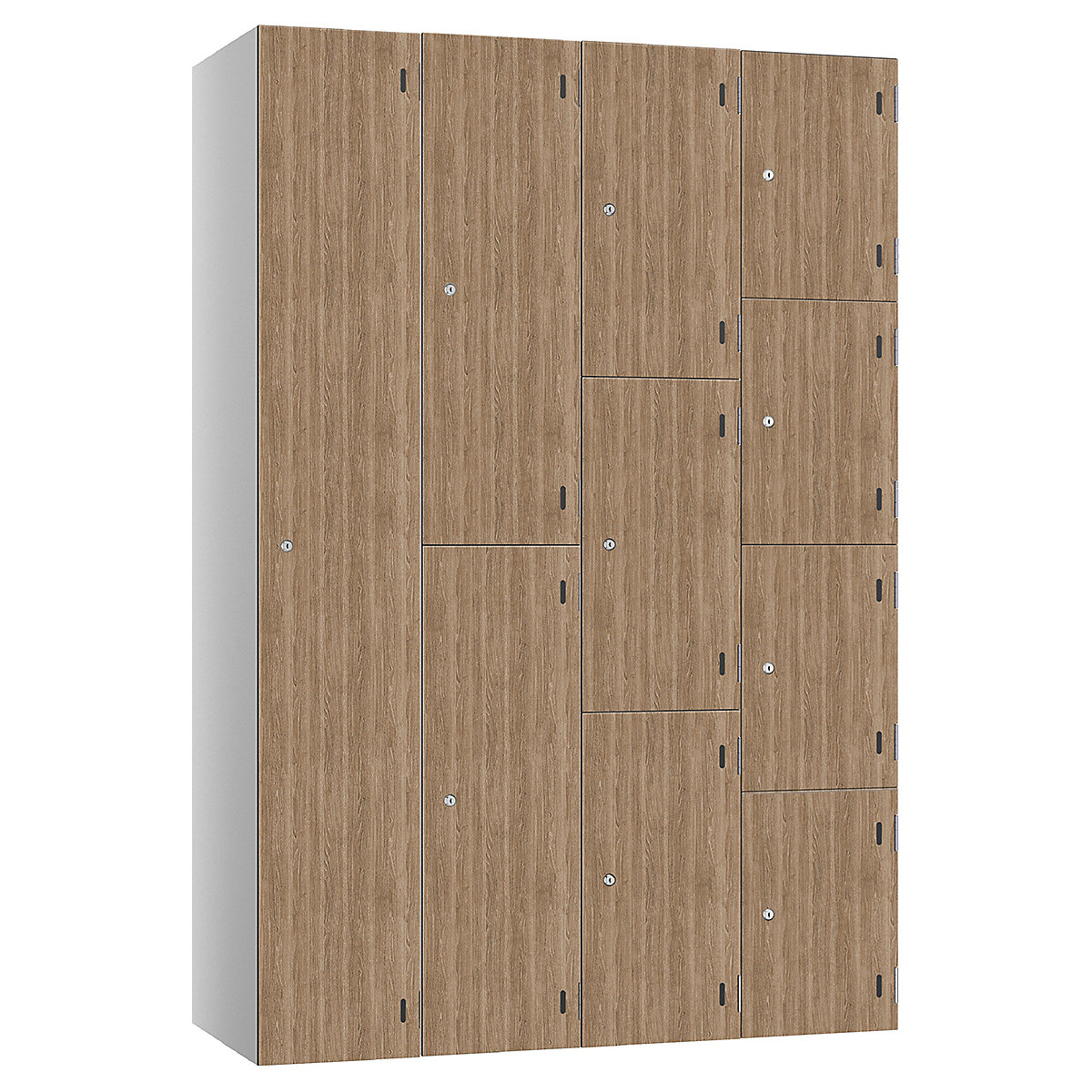 Pure Shield Wood Effect Laminate Door Lockers (Product illustration 2)-1