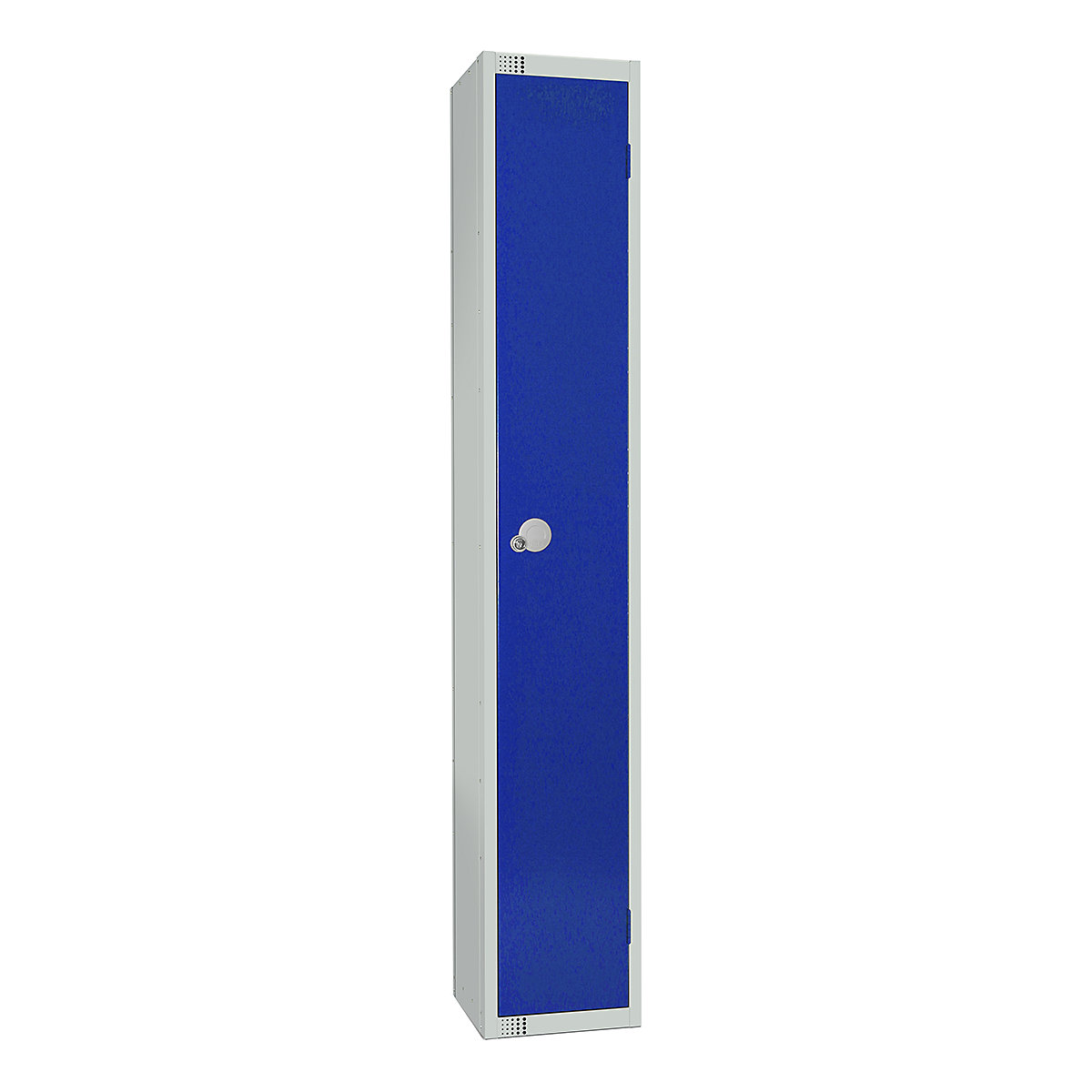 Elite Metal Storage Lockers, Elite Metal Storage Lockers, Elite Metal Storage Locker | 1800h x 300w x 450d mm | 1 Door | Blue | Padlock-2