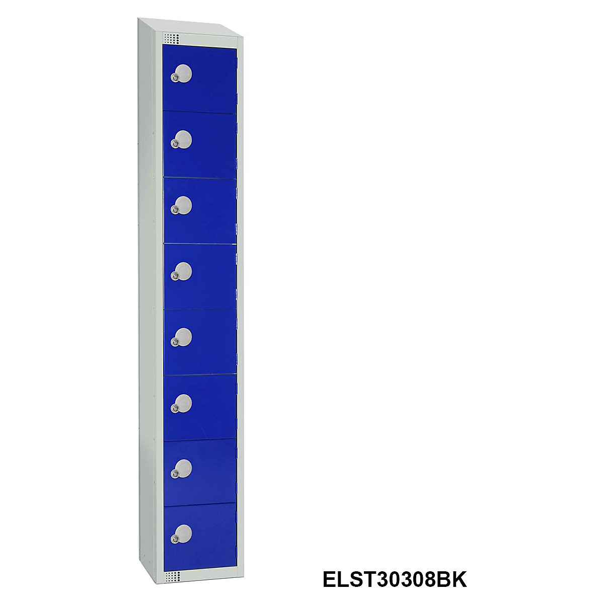 Elite Sloping Top Eight Door Metal Storage Lockers (Product illustration 2)-1