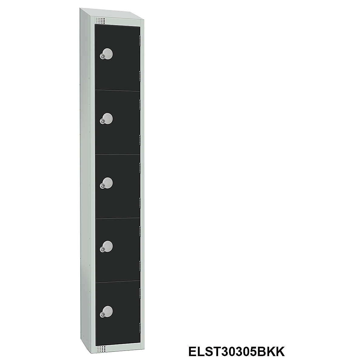 Elite Sloping Top Five Door Metal Storage Lockers (Product illustration 3)-2