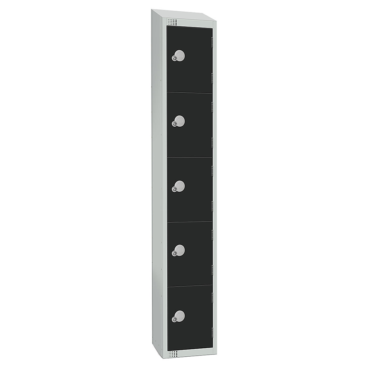 Elite Sloping Top Five Door Metal Storage Lockers