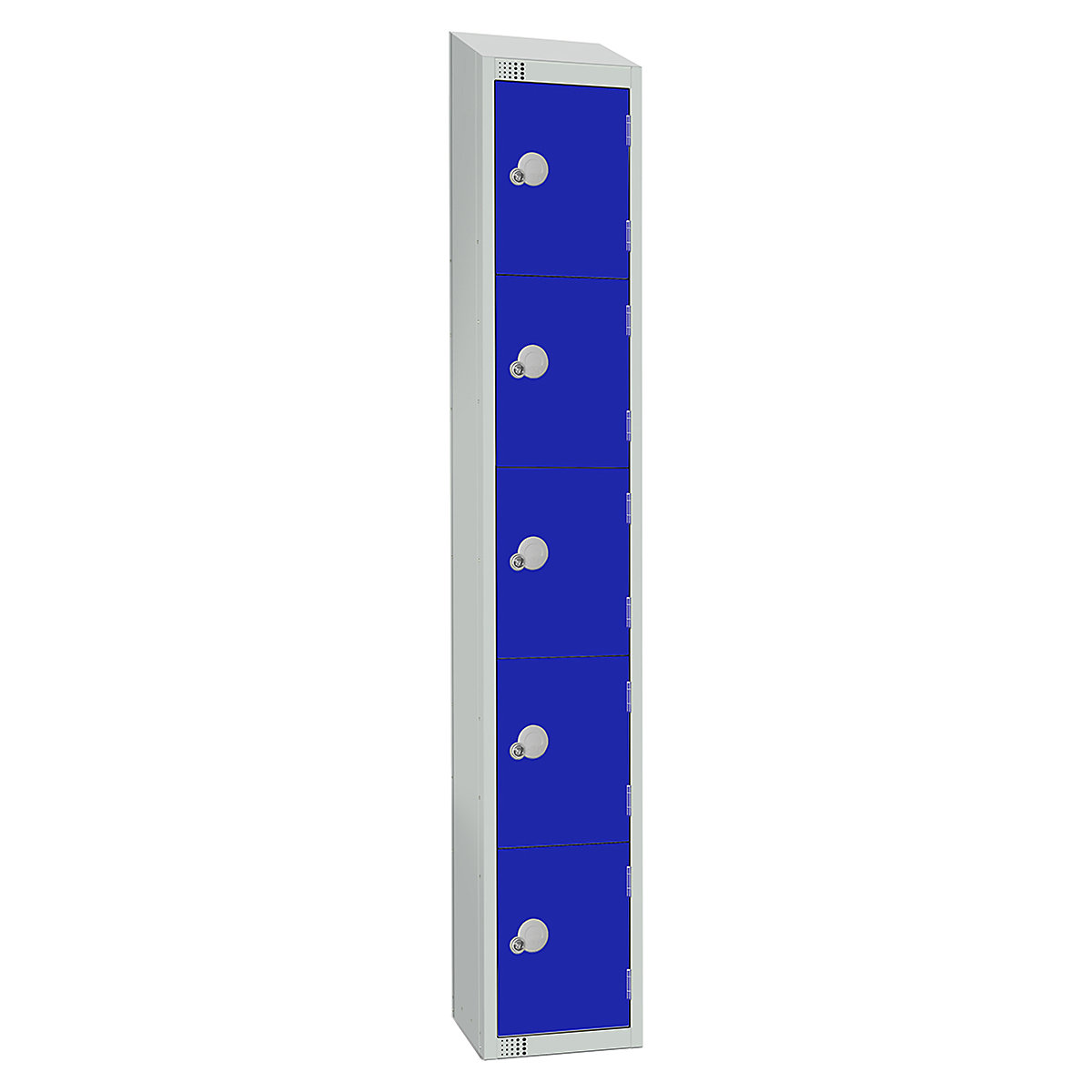 Elite Sloping Top Five Door Metal Storage Lockers
