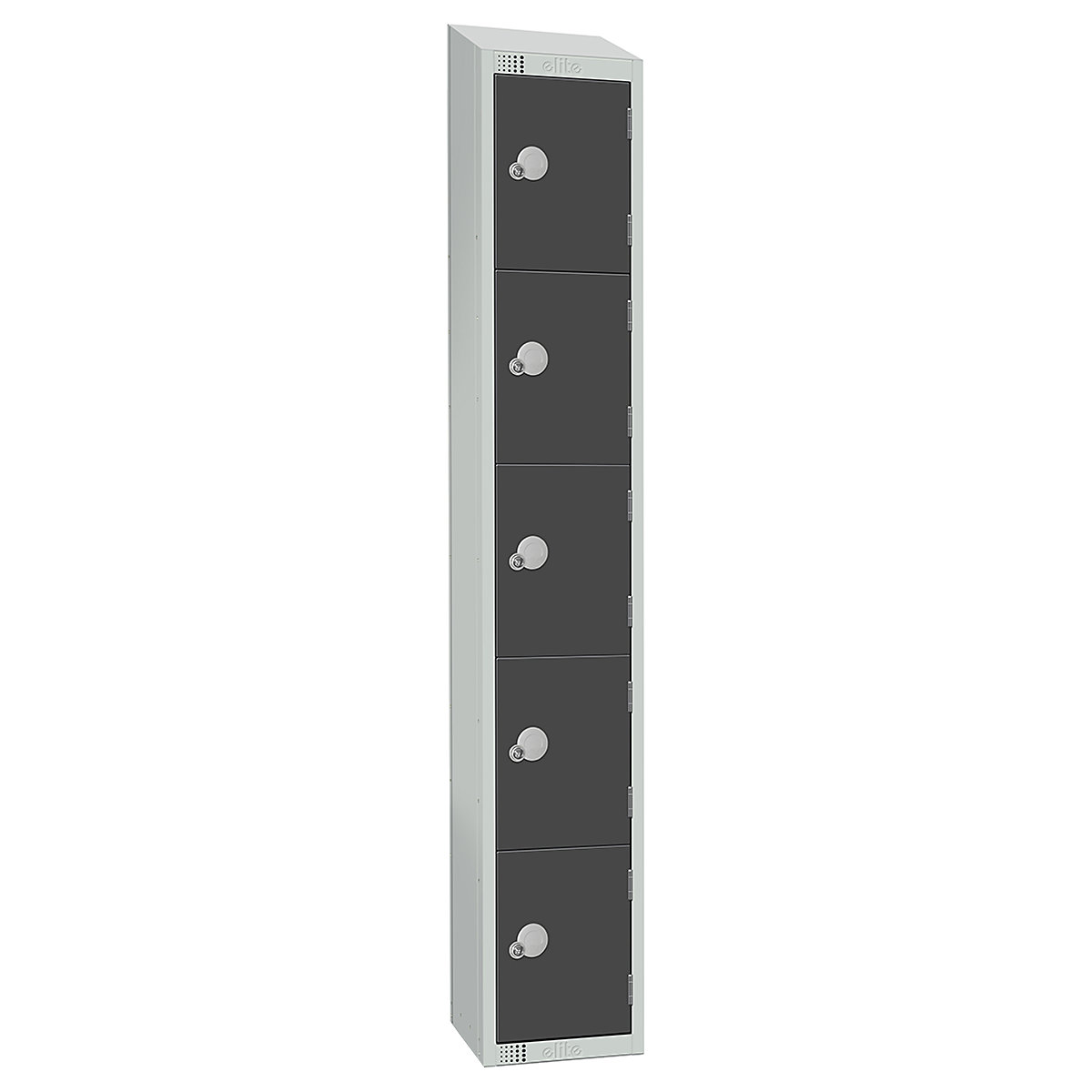 Elite Sloping Top Five Door Metal Storage Lockers