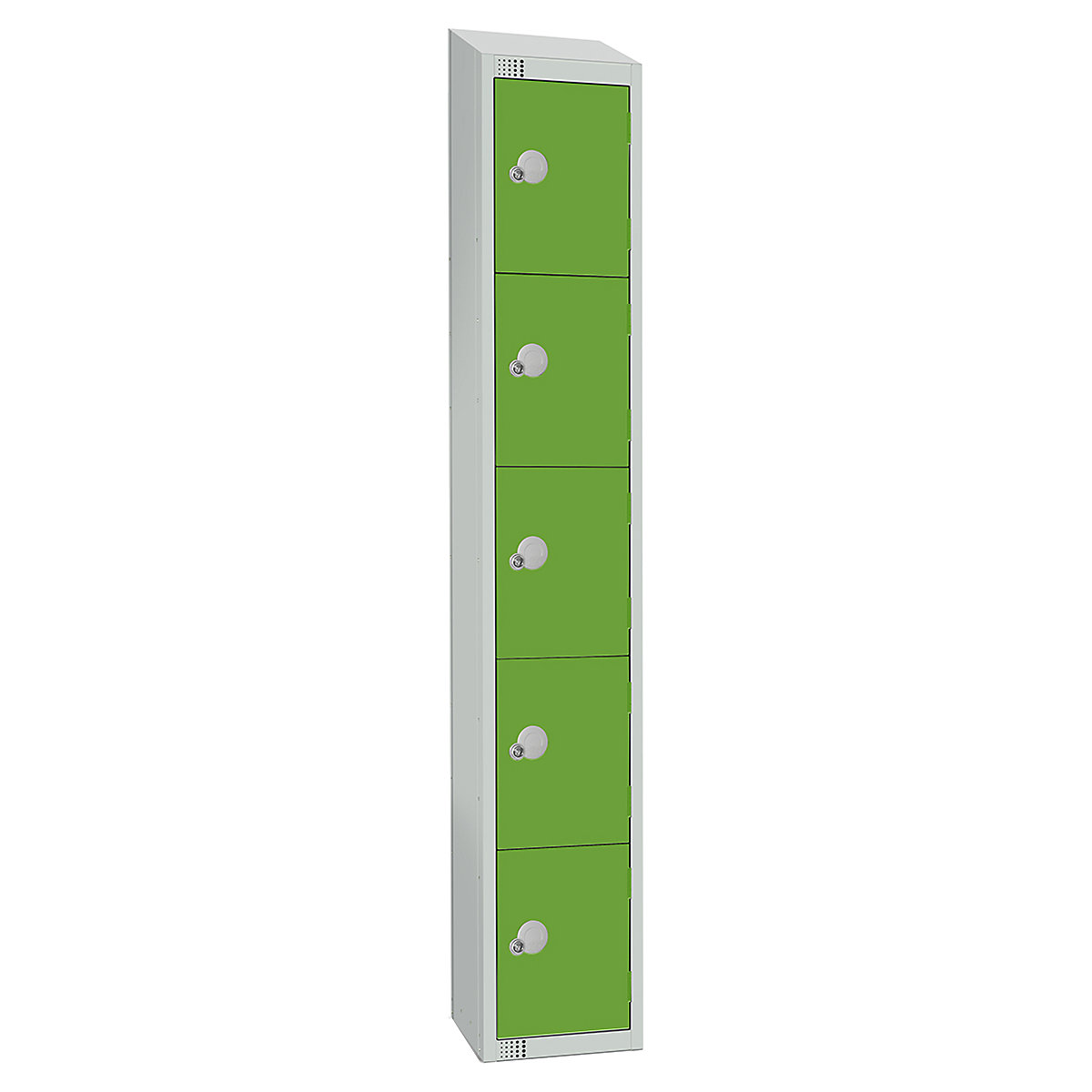 Elite Sloping Top Five Door Metal Storage Lockers