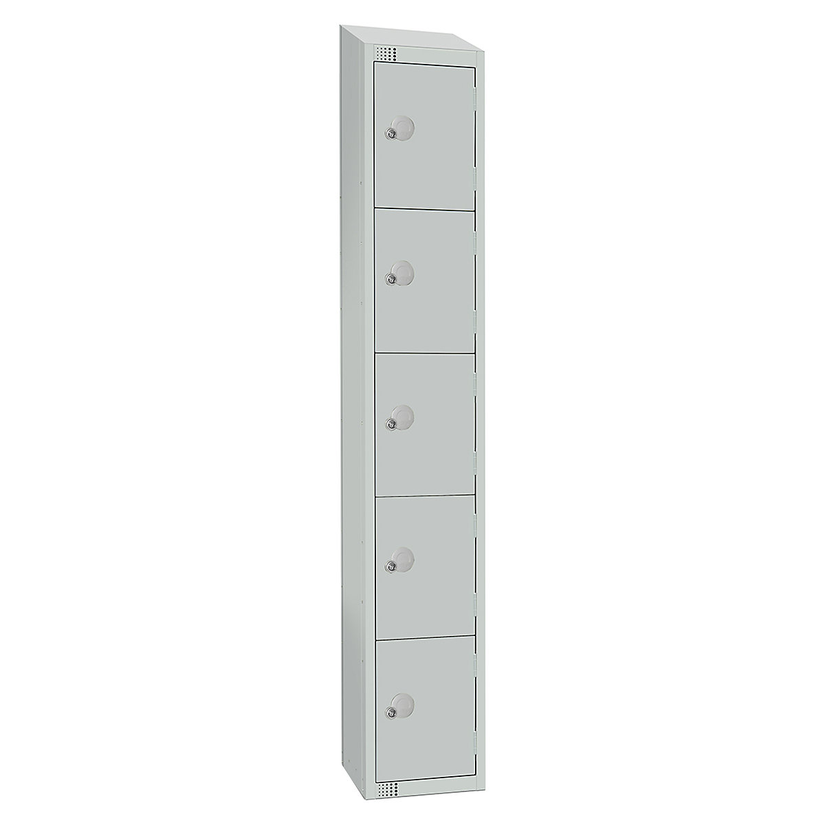 Elite Sloping Top Five Door Metal Storage Lockers