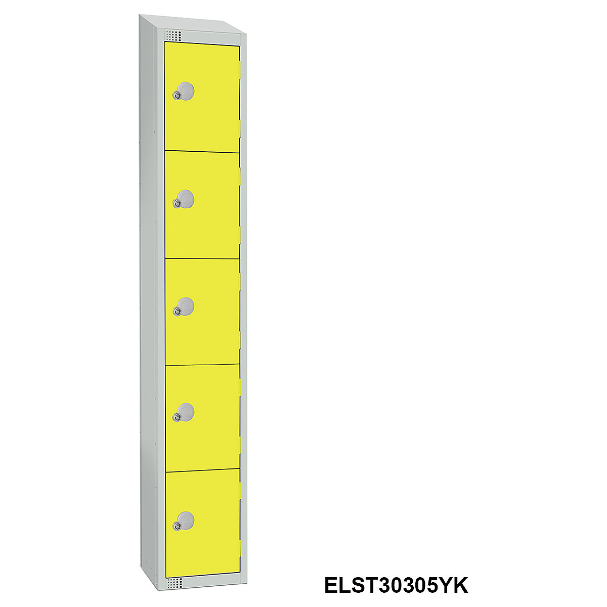 Elite Sloping Top Five Door Metal Storage Lockers (Product illustration 5)-4