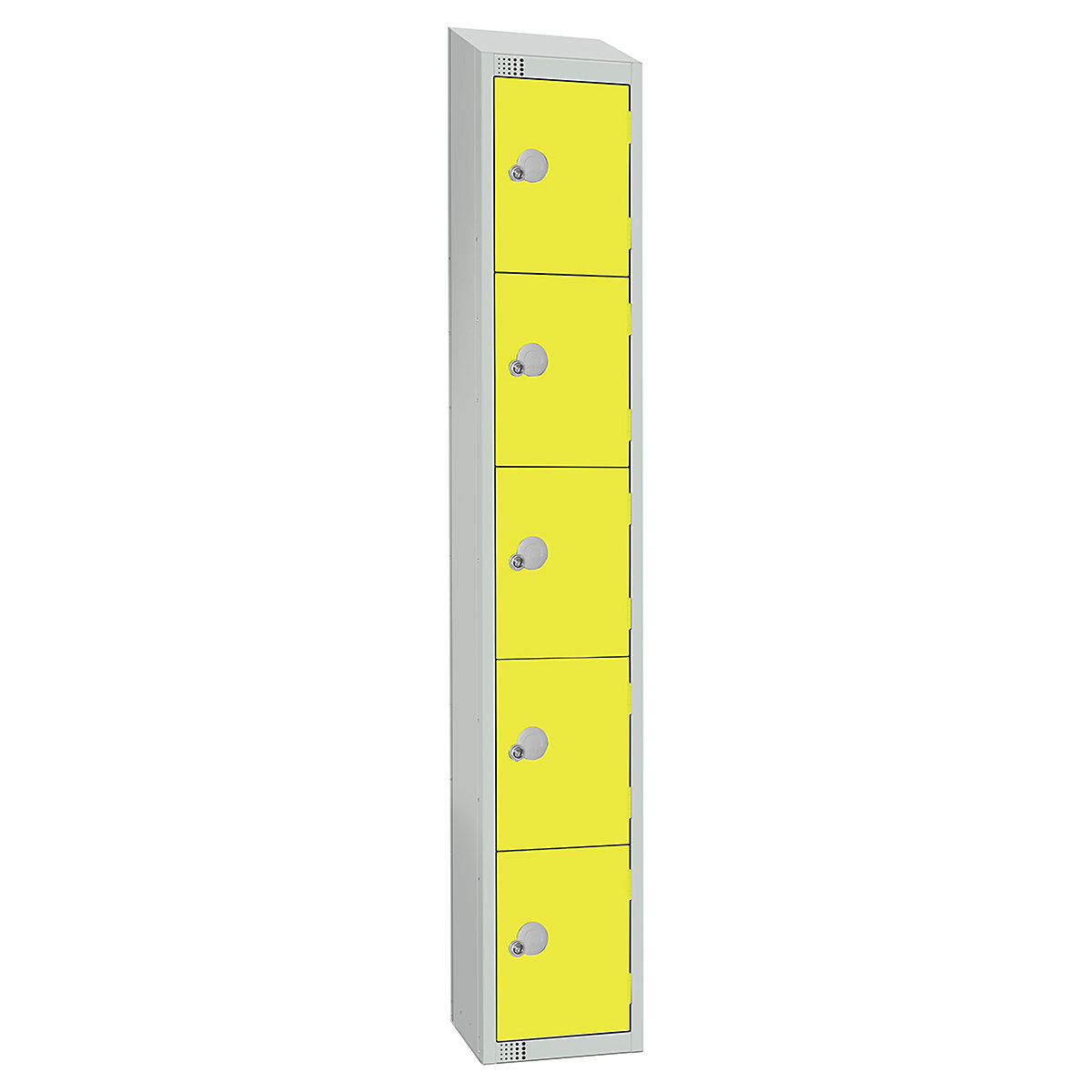 Elite Sloping Top Five Door Metal Storage Lockers