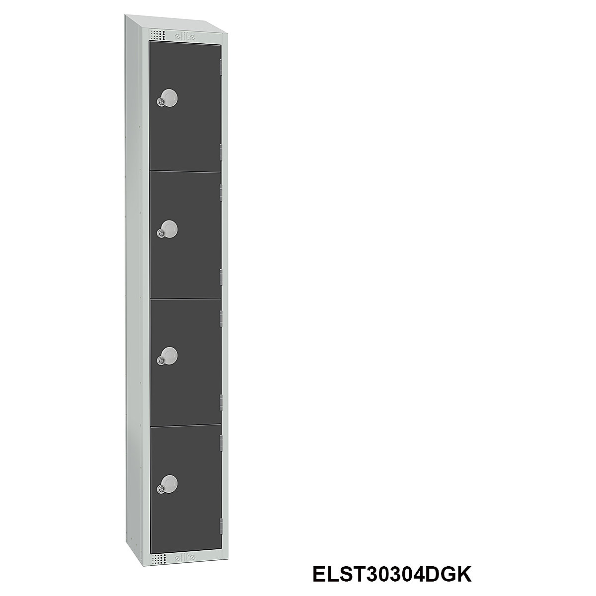 Elite Sloping Top Four Door Metal Storage Locker (Product illustration 5)-4