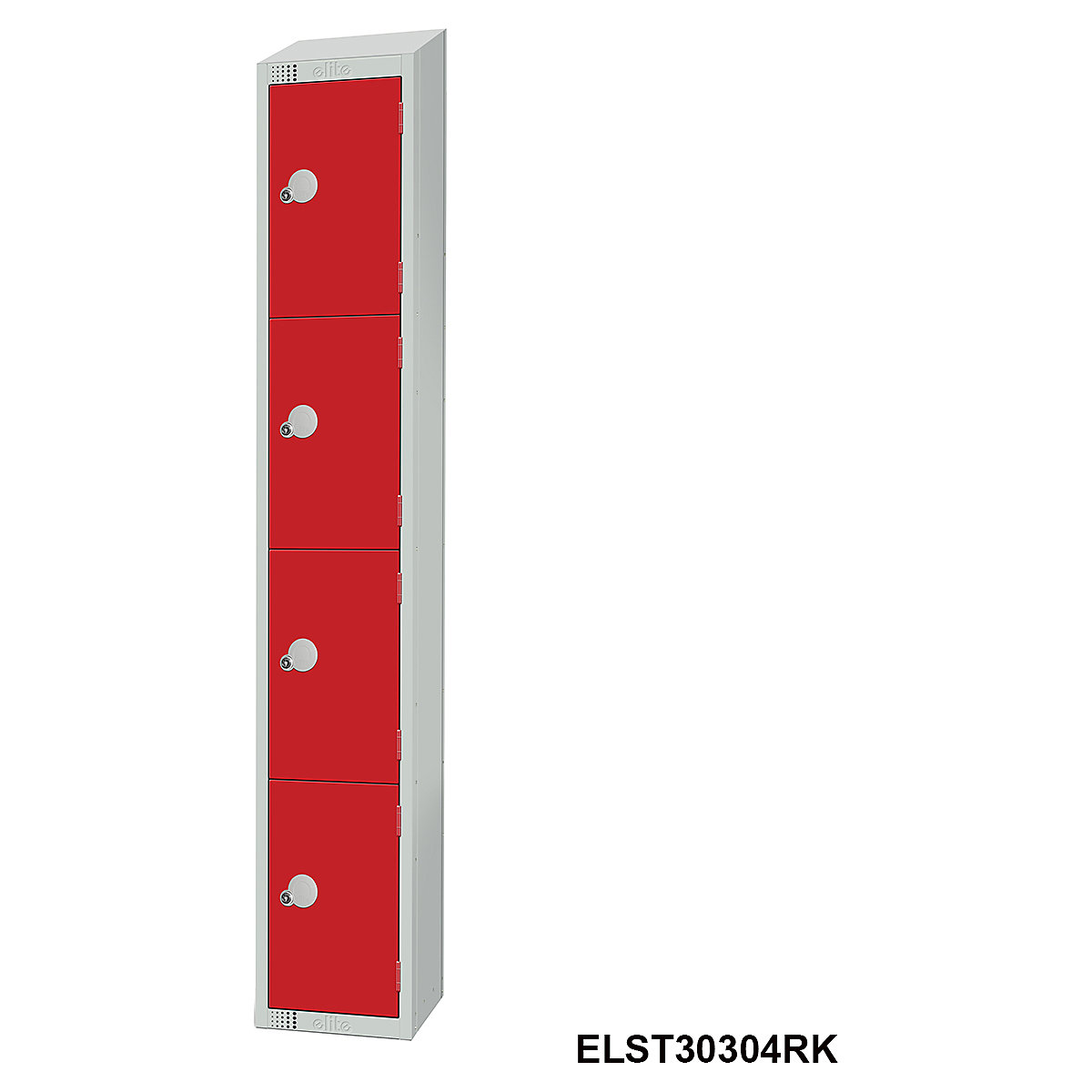 Elite Sloping Top Four Door Metal Storage Locker (Product illustration 6)-5