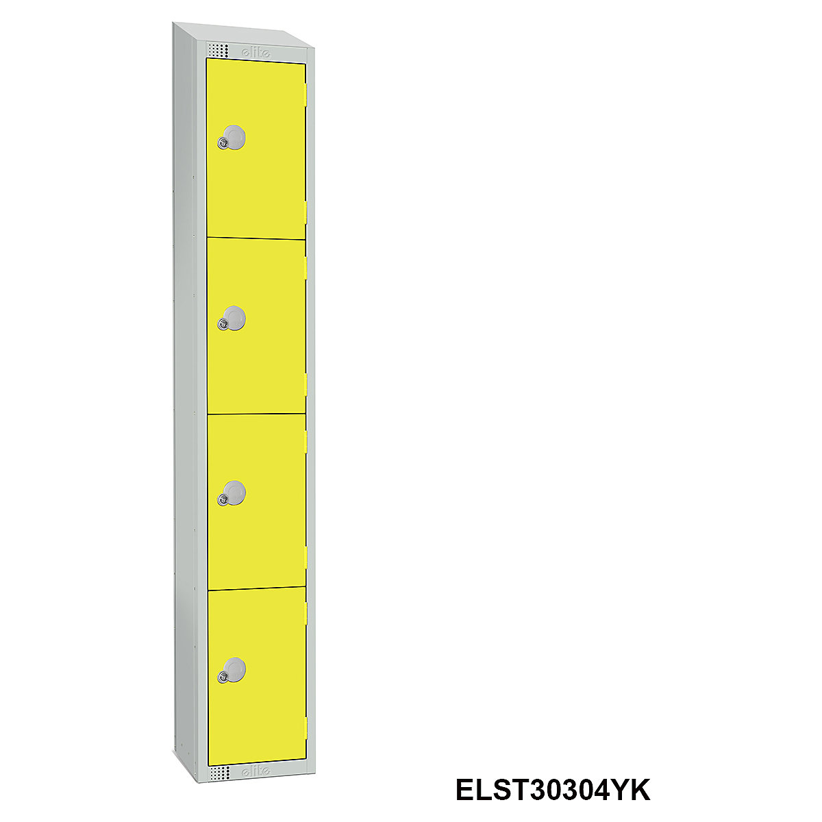 Elite Sloping Top Four Door Metal Storage Locker (Product illustration 4)-3