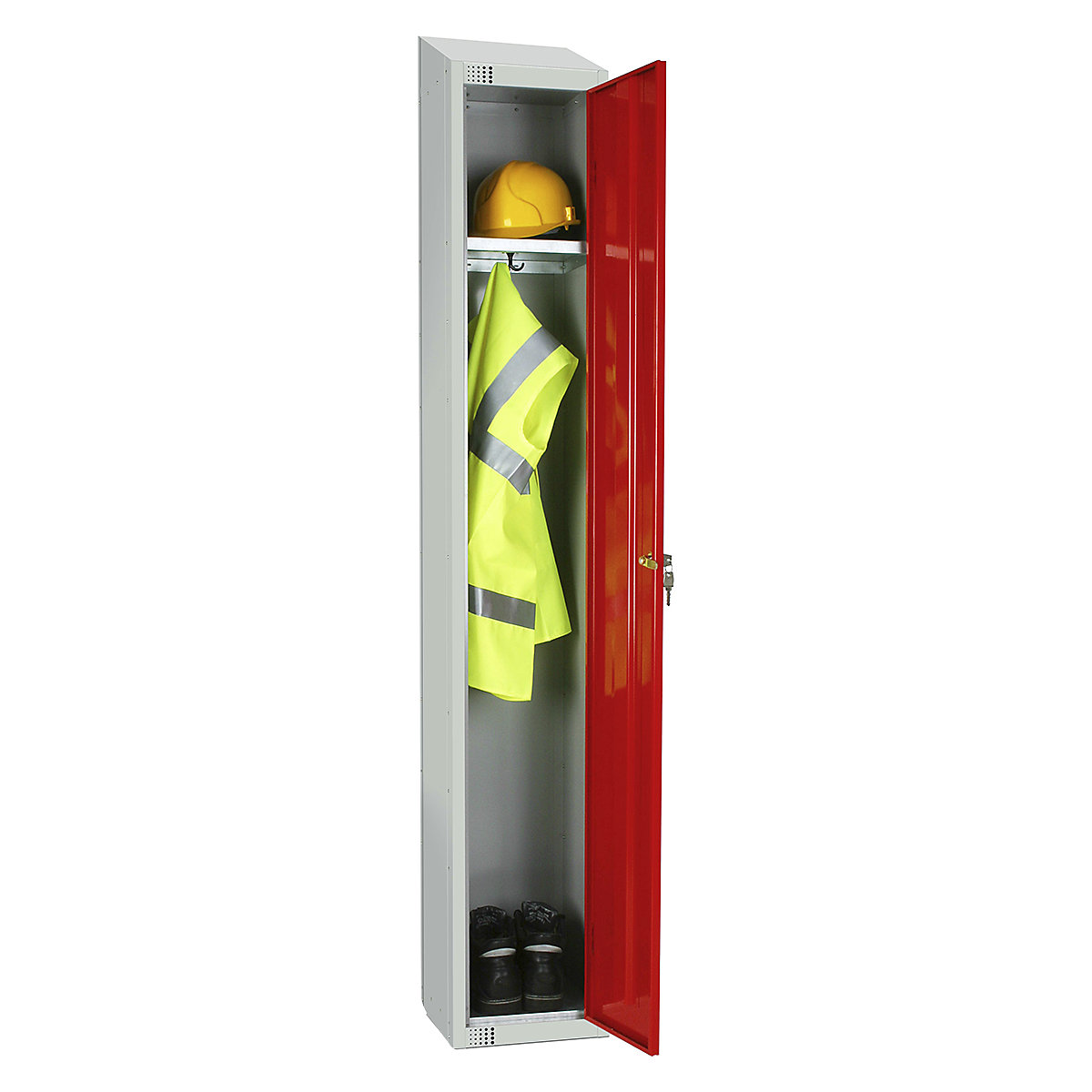 Elite Sloping Top Single Door Metal Storage Lockers (Product illustration 3)-2