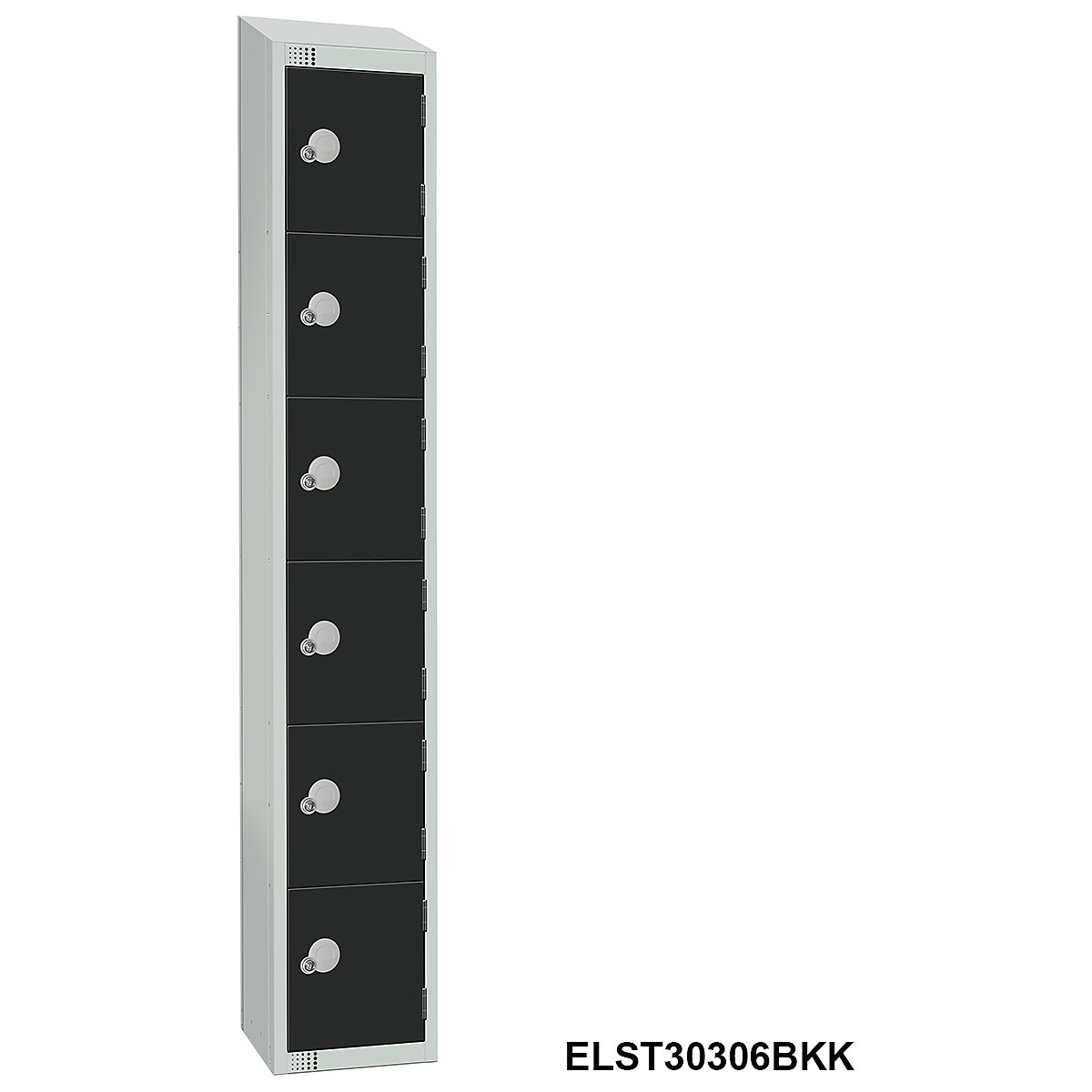 Elite Sloping Top Six Door Metal Storage Lockers (Product illustration 5)-4
