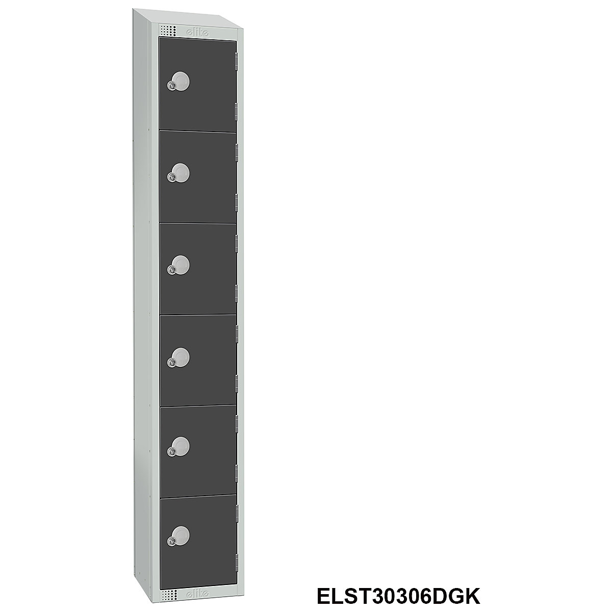 Elite Sloping Top Six Door Metal Storage Lockers (Product illustration 4)-3