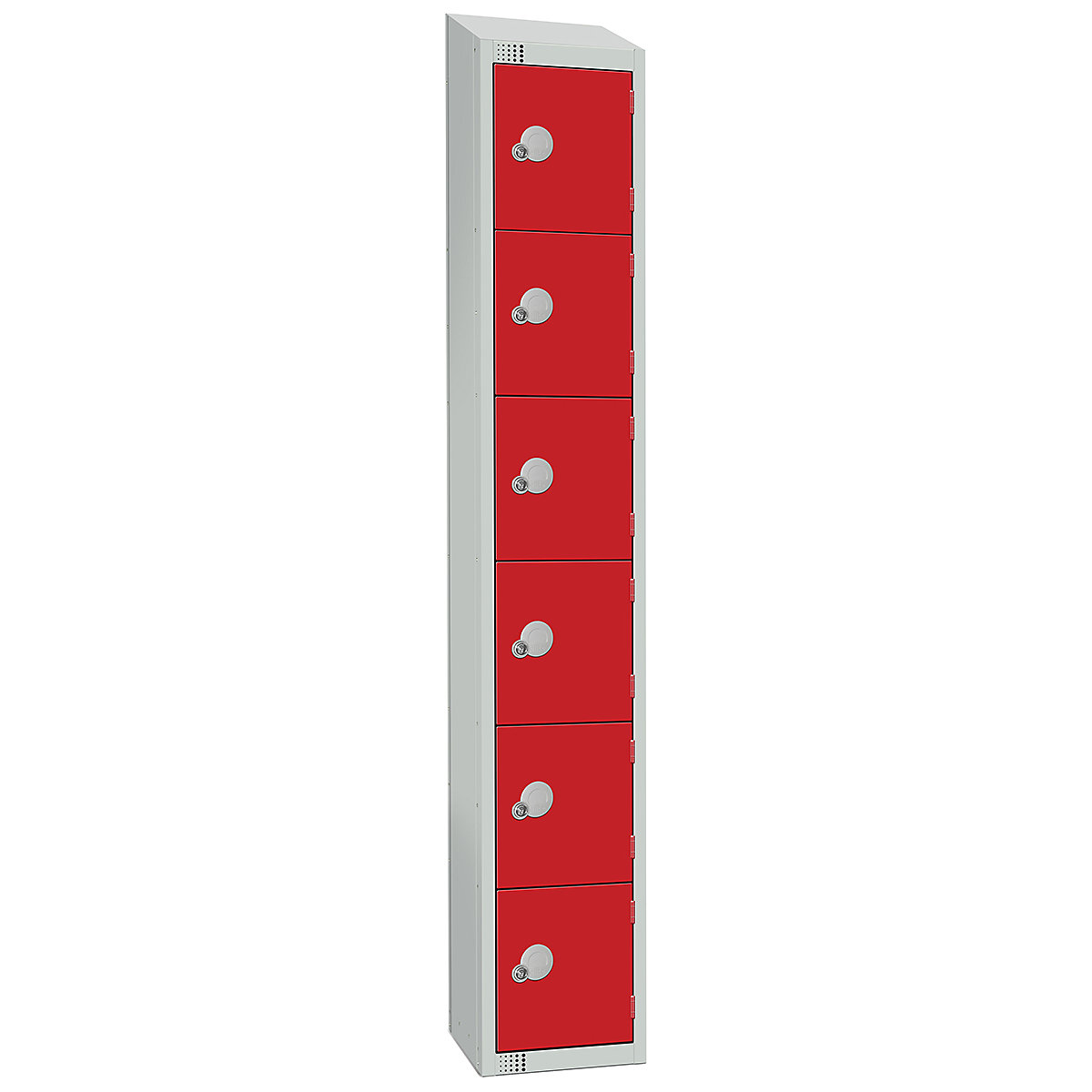 Elite Sloping Top Six Door Metal Storage Lockers
