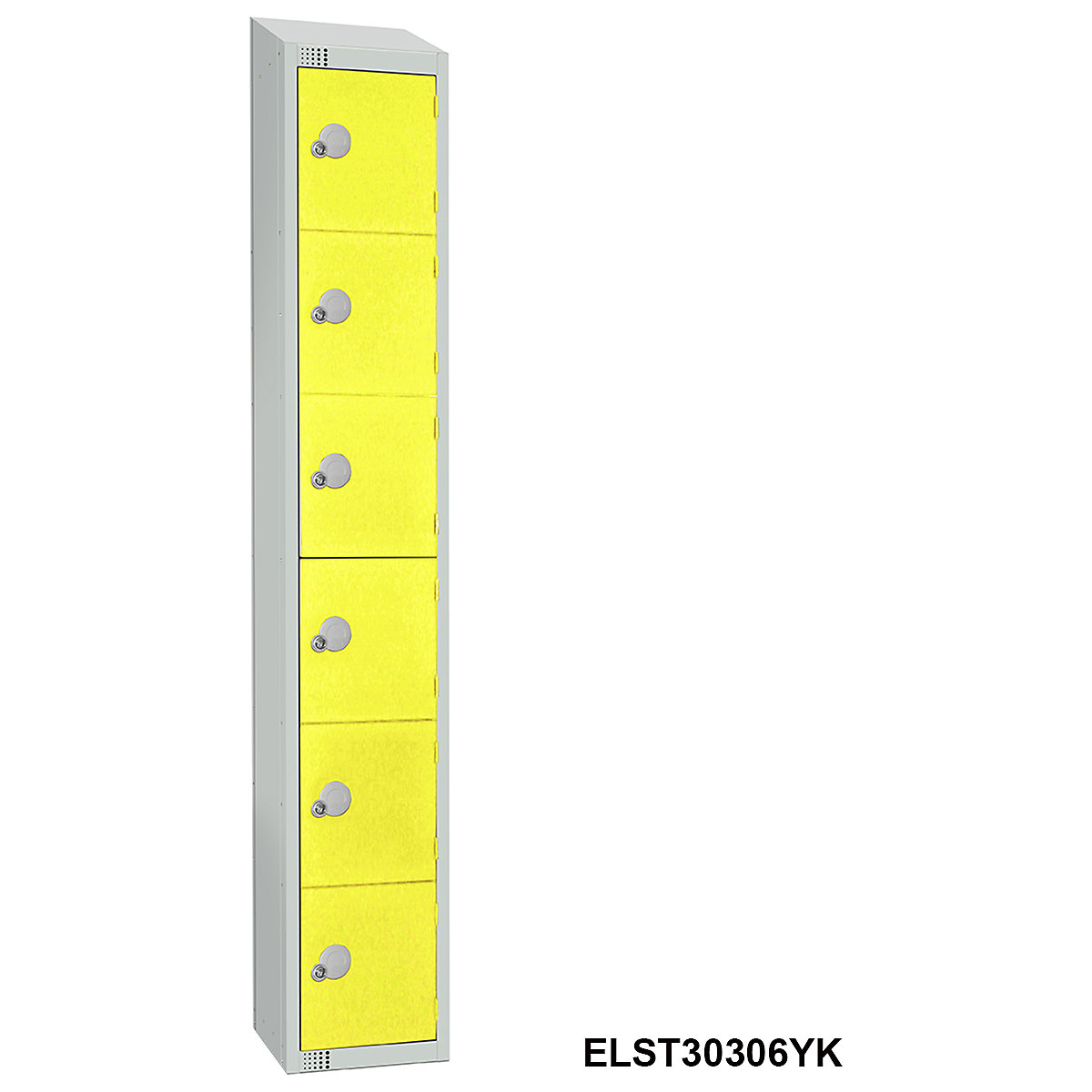 Elite Sloping Top Six Door Metal Storage Lockers (Product illustration 3)-2