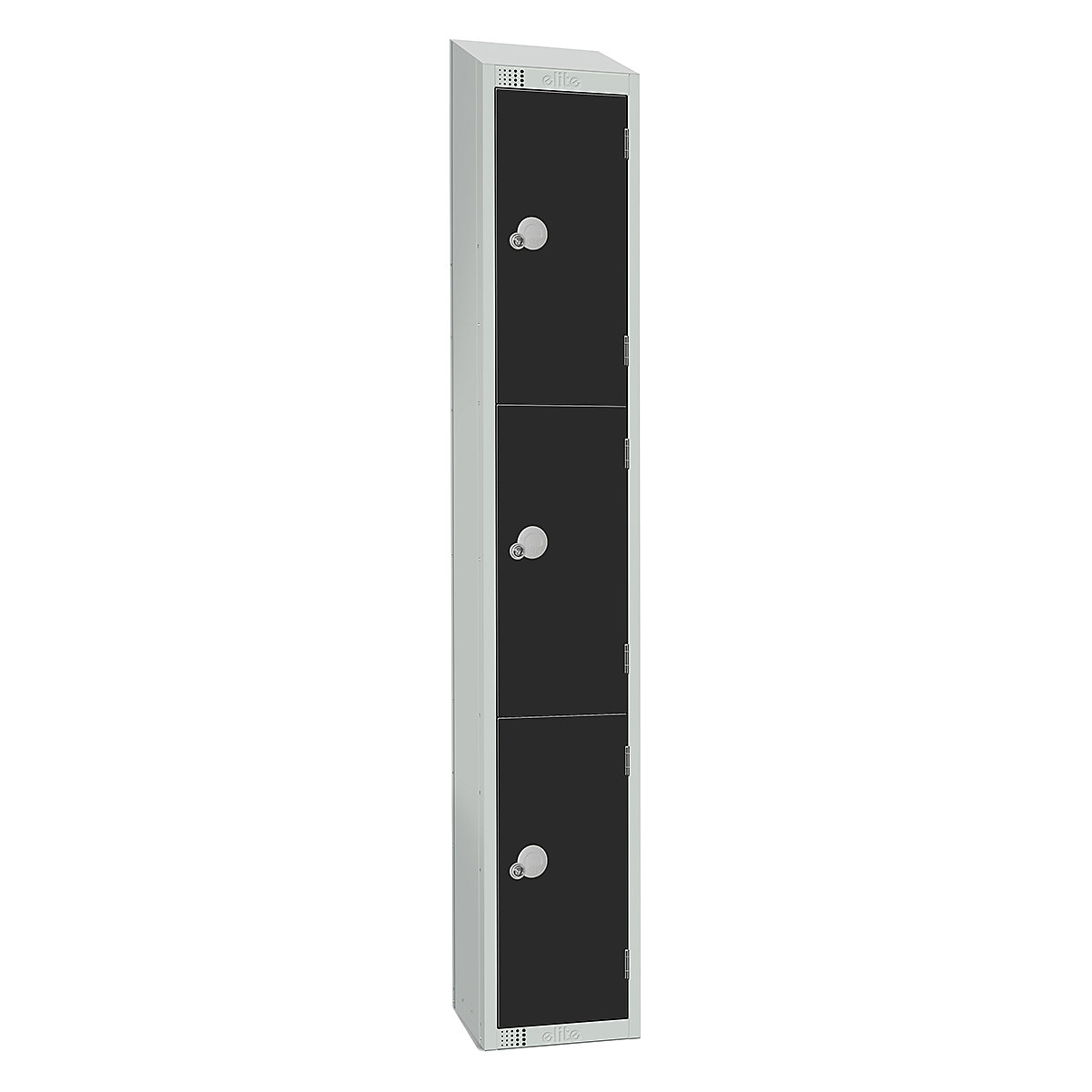 Elite Sloping Top Three Door Metal Storage Lockers