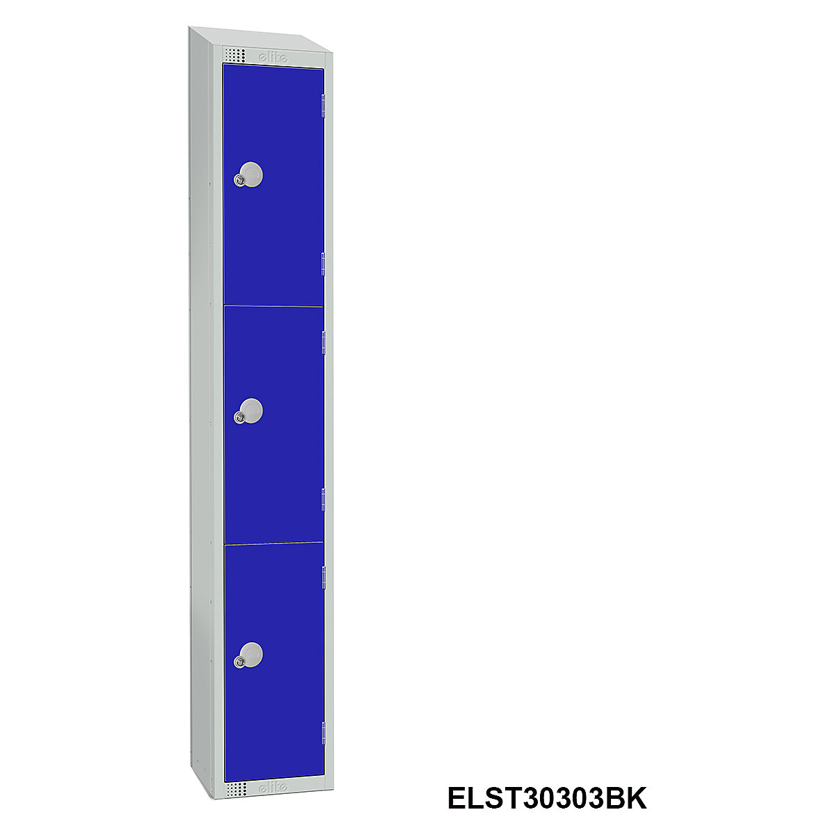 Elite Sloping Top Three Door Metal Storage Lockers (Product illustration 7)-6
