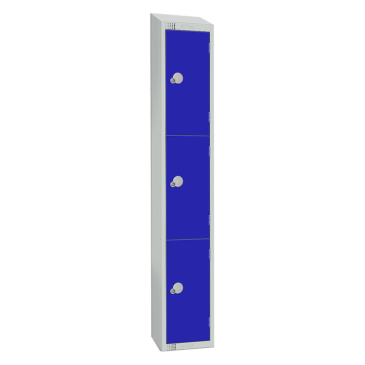 Elite Sloping Top Three Door Metal Storage Lockers
