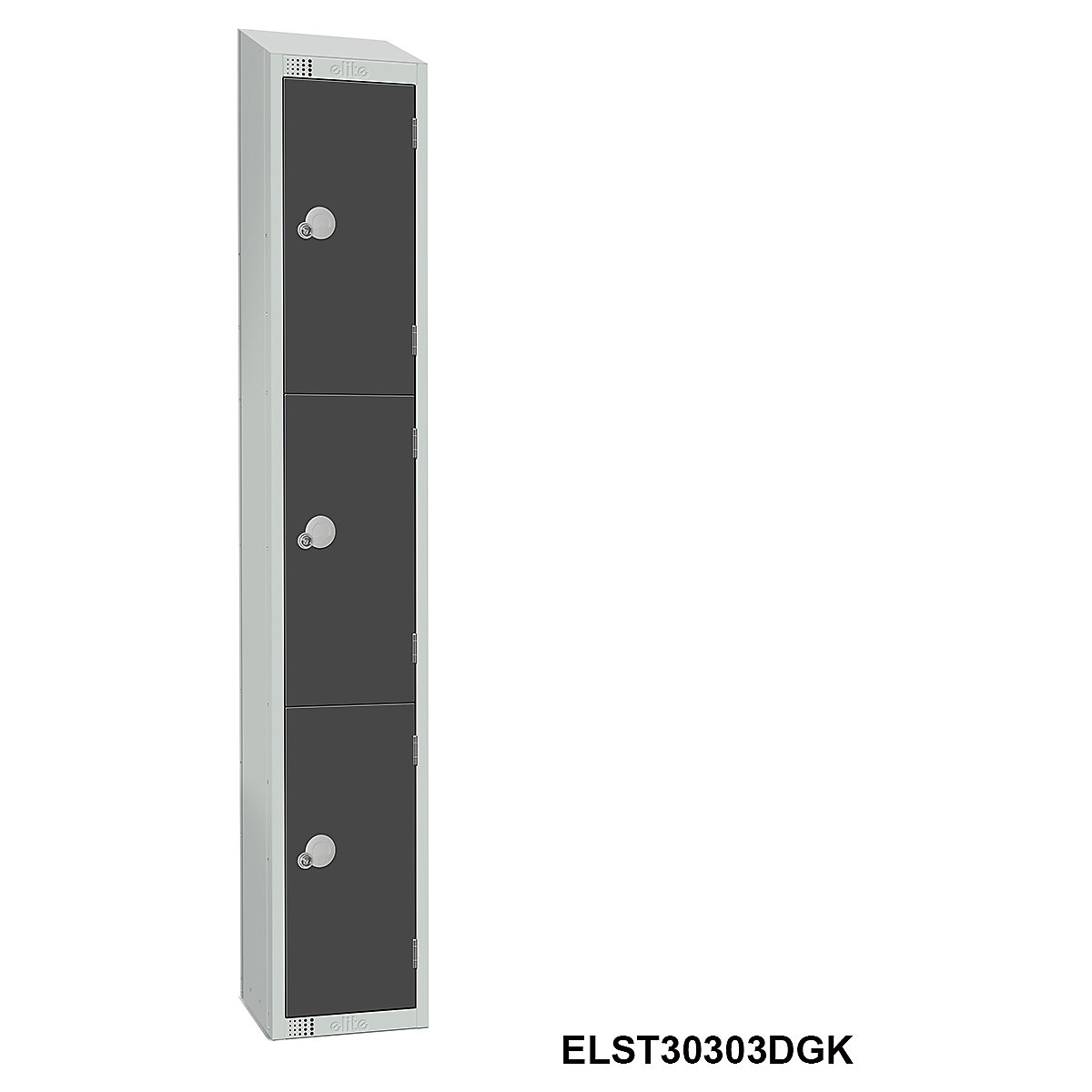 Elite Sloping Top Three Door Metal Storage Lockers (Product illustration 8)-7