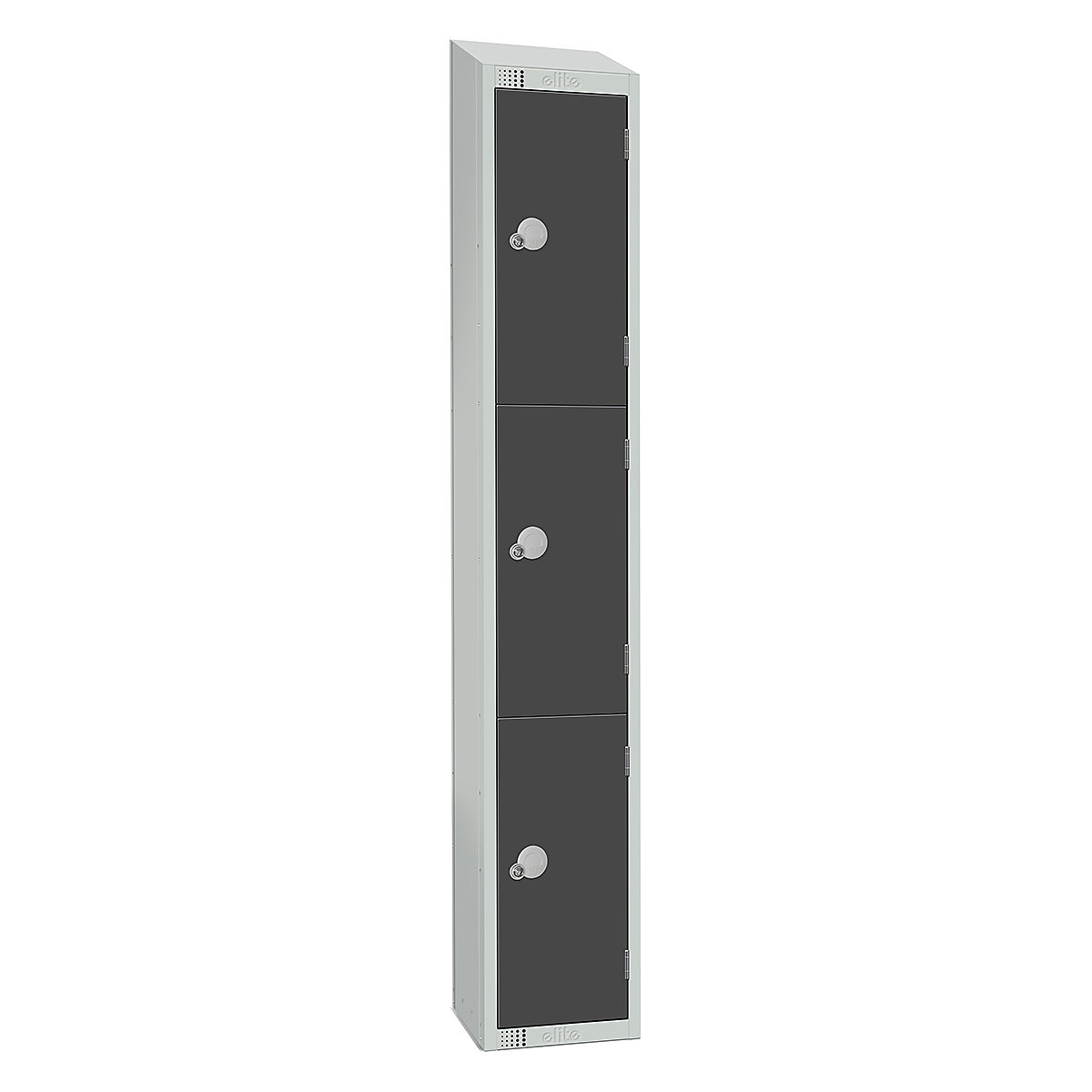 Elite Sloping Top Three Door Metal Storage Lockers