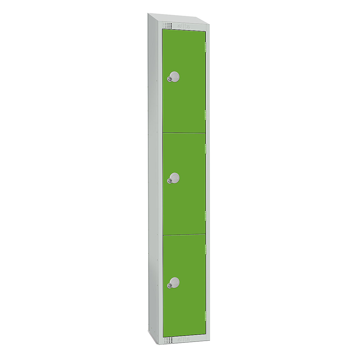 Elite Sloping Top Three Door Metal Storage Lockers