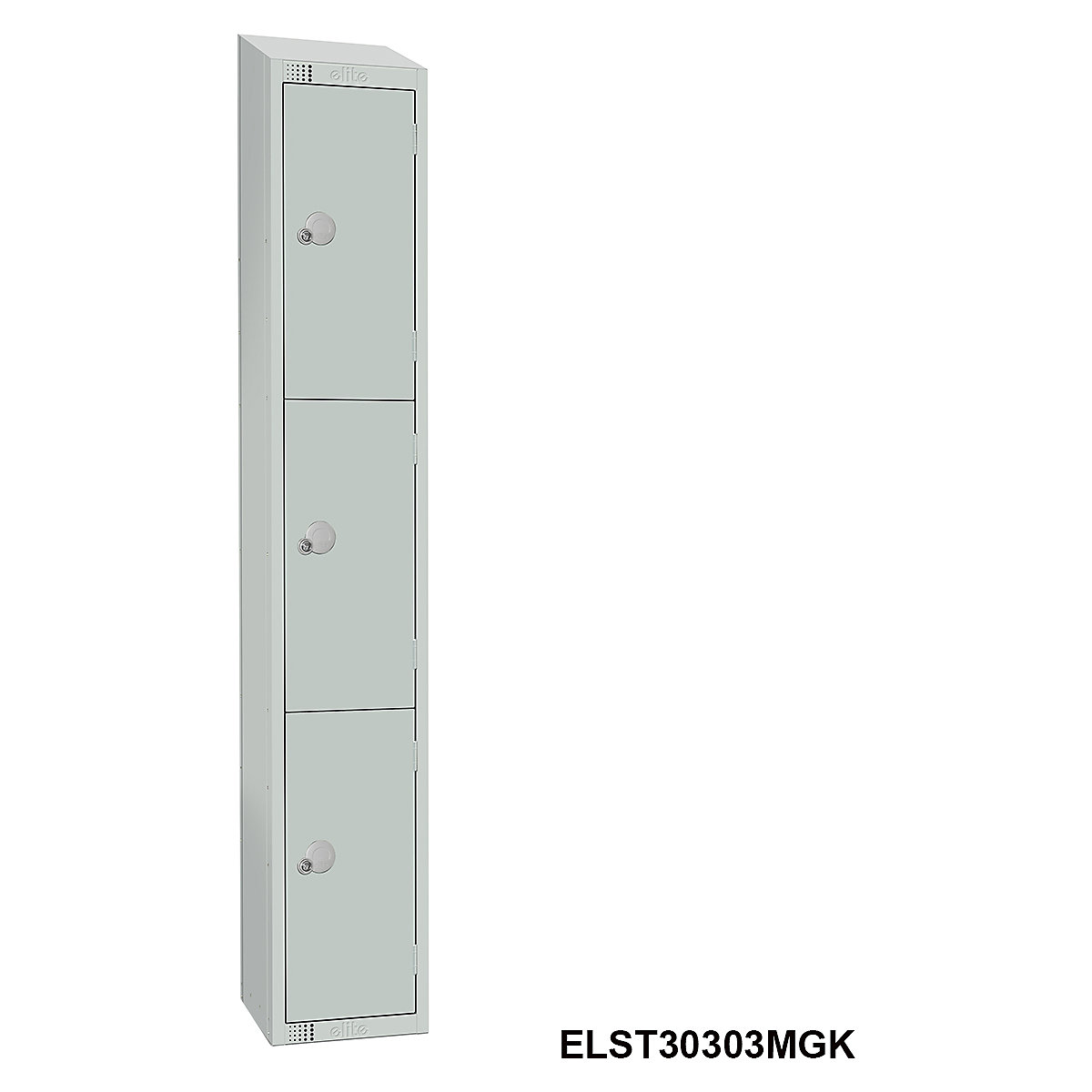 Elite Sloping Top Three Door Metal Storage Lockers (Product illustration 3)-2