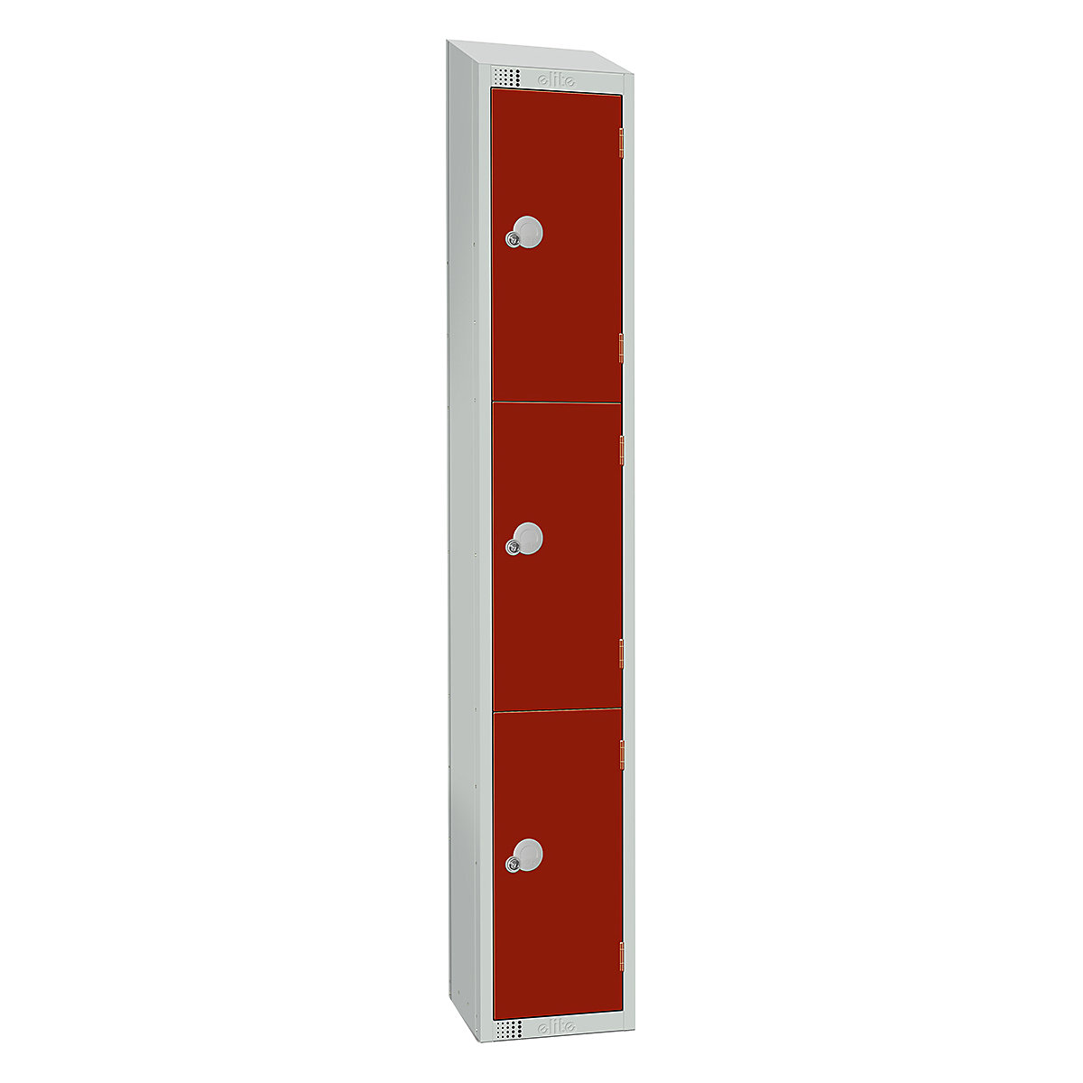 Elite Sloping Top Three Door Metal Storage Lockers