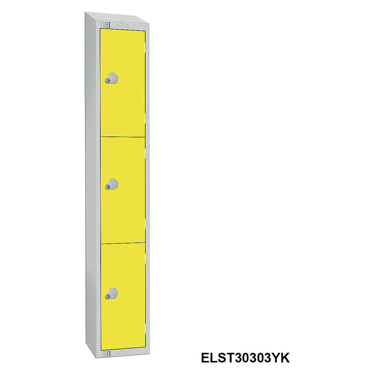 Elite Sloping Top Three Door Metal Storage Lockers (Product illustration 5)-4