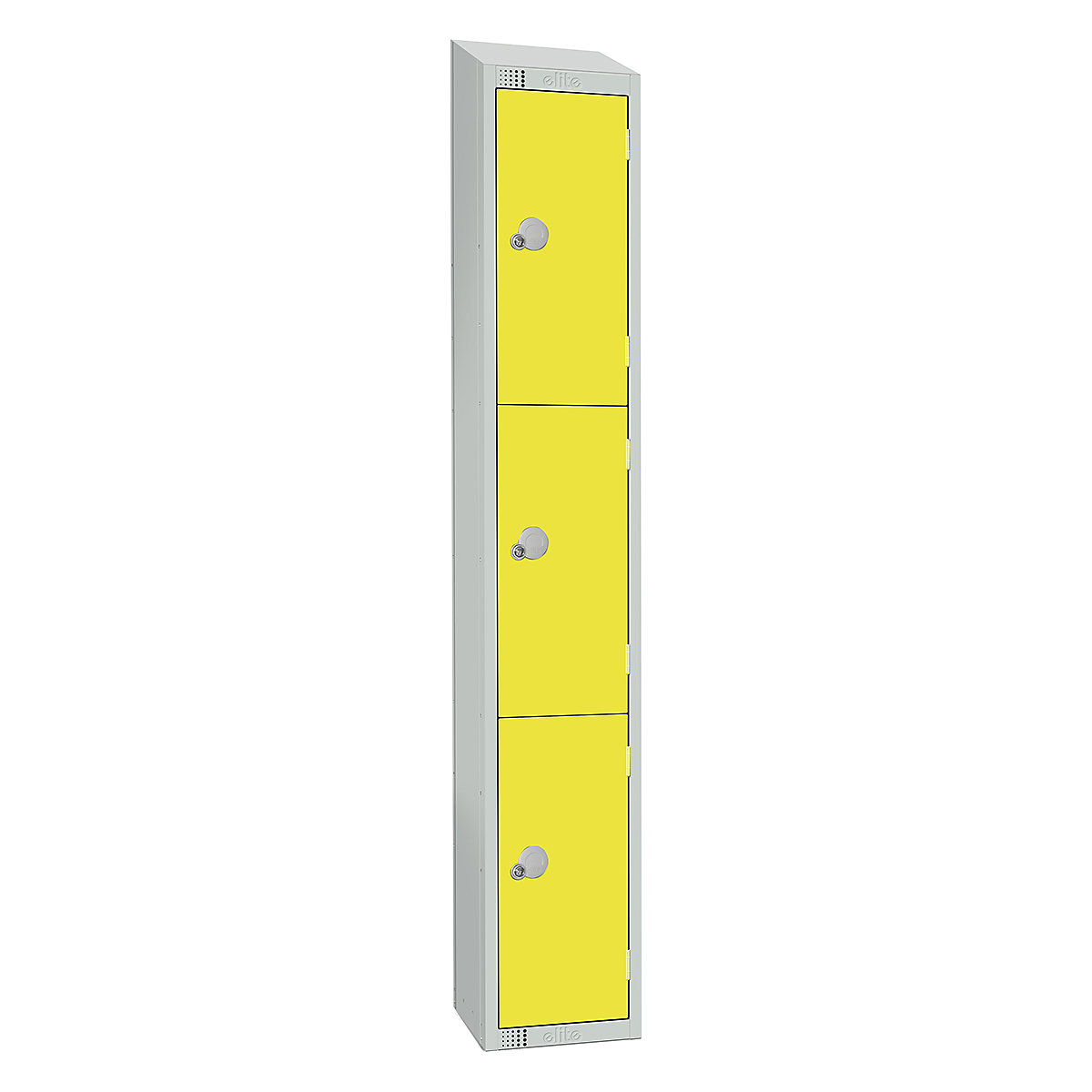 Elite Sloping Top Three Door Metal Storage Lockers