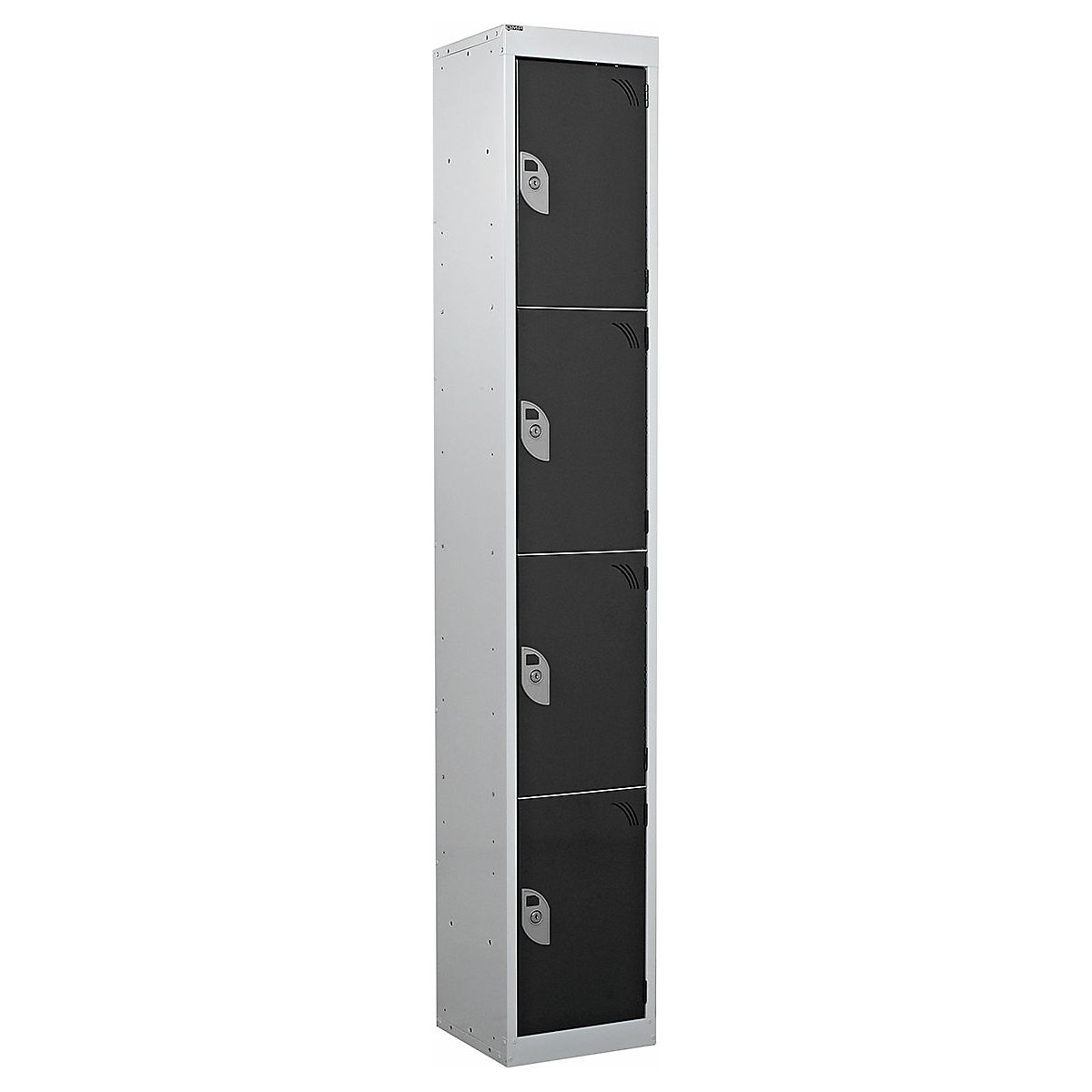 Mercian Express Storage Lockers, Mercian Express Storage Lockers, Mercian Express Storage Locker | 1800h x 300w x 300d mm | 4 Door | Hasp & Staple Lock | Dark Grey Door-72