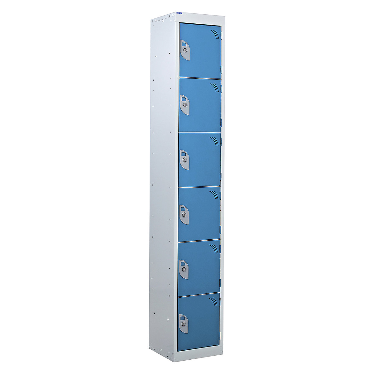 Mercian Express Storage Lockers, Mercian Express Storage Lockers, Mercian Express Storage Locker | 1800h x 300w x 450d mm | 6 Door | Cam Lock | Light Blue Door-48