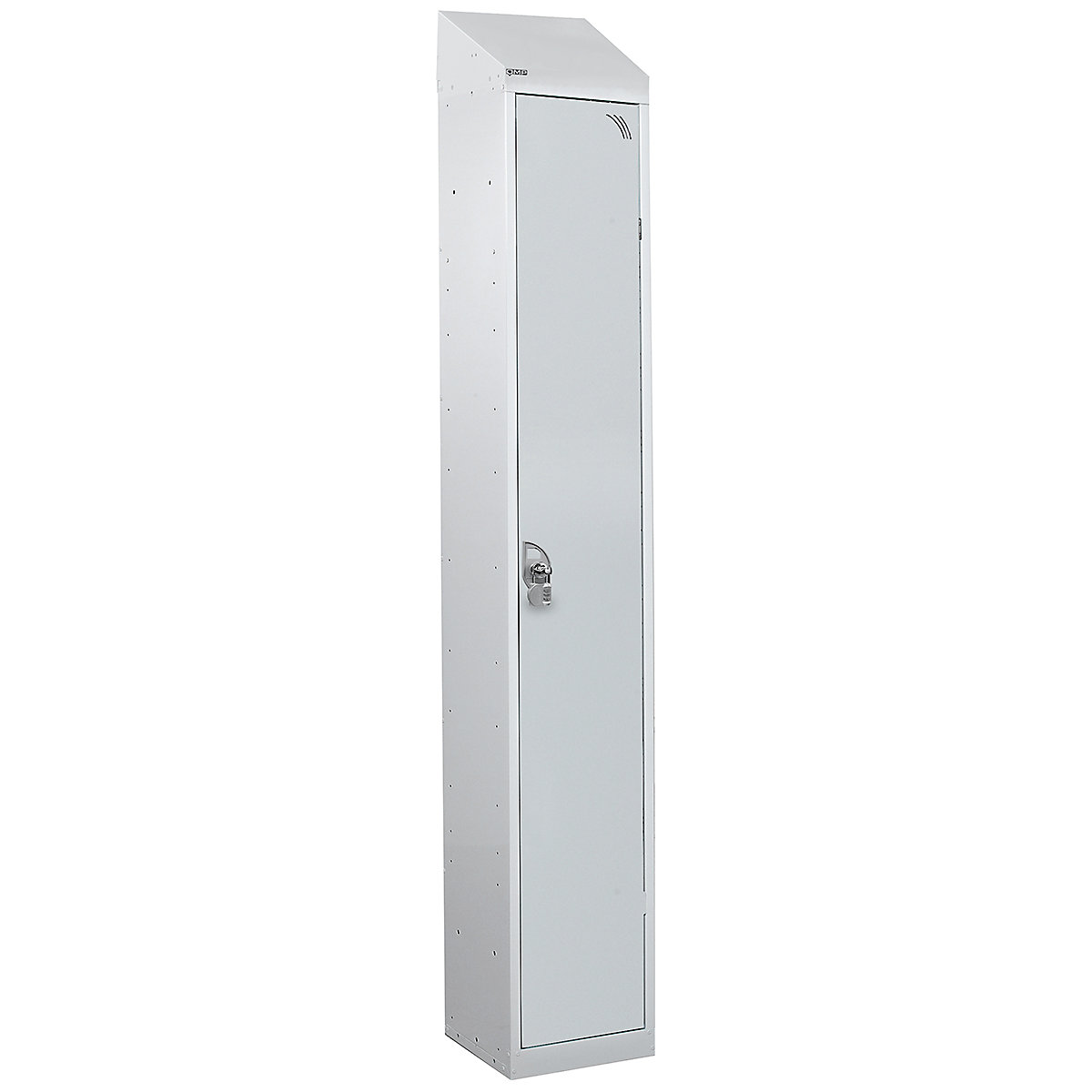 Mercian Single Door Metal Storage Lockers With Sloping Tops