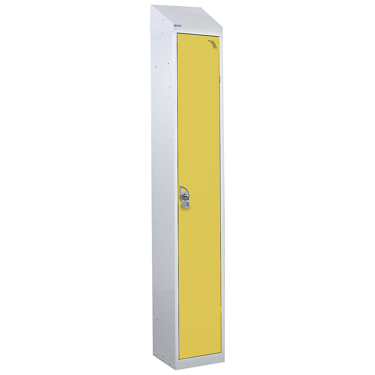 Mercian Single Door Metal Storage Lockers With Sloping Tops