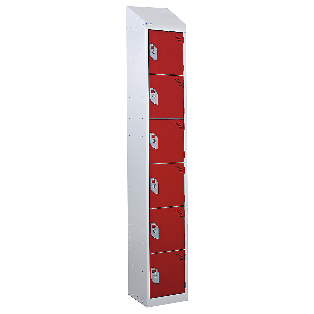 Mercian Sloping Top Six Door Metal Storage Lockers