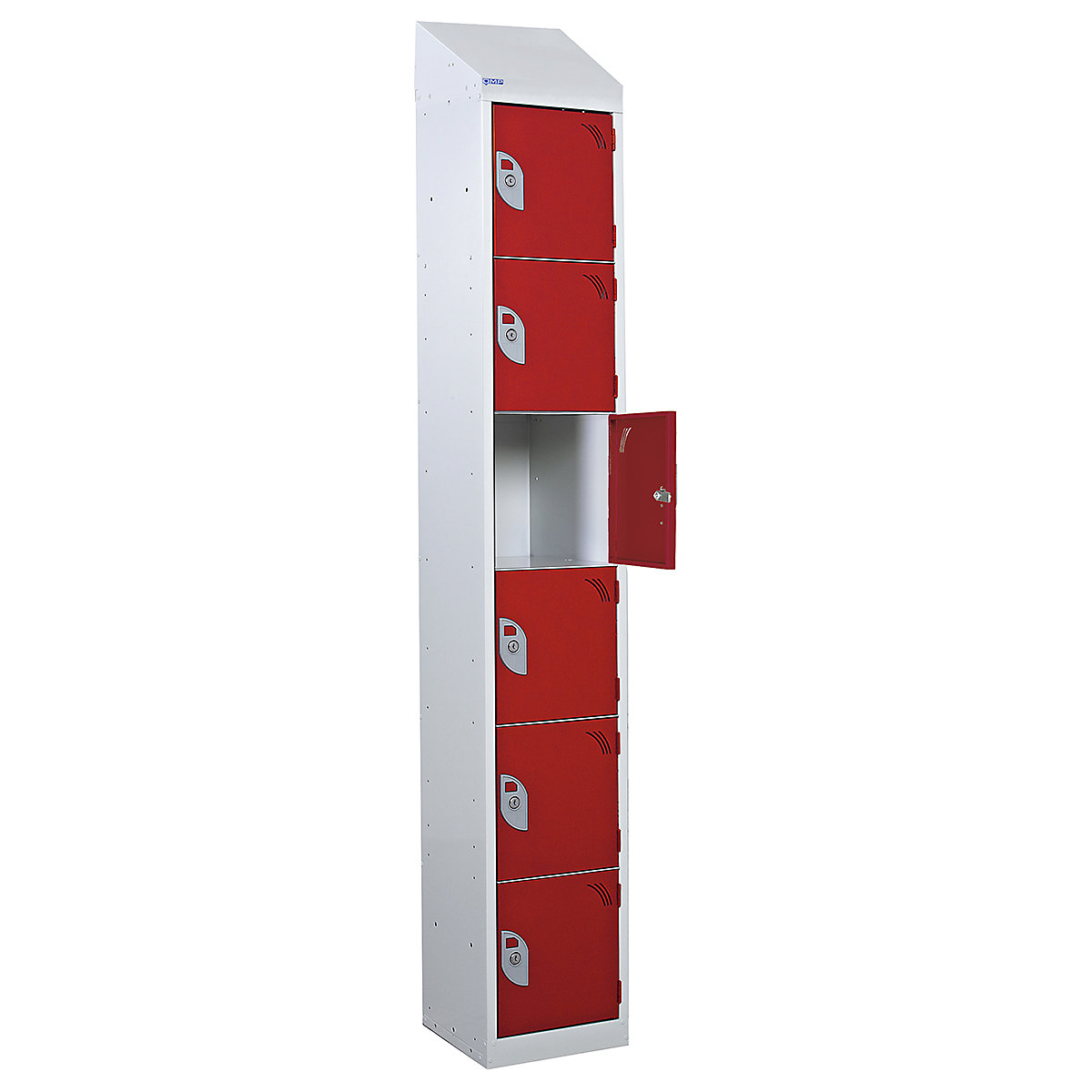 Mercian Sloping Top Six Door Metal Storage Lockers (Product illustration 8)-7