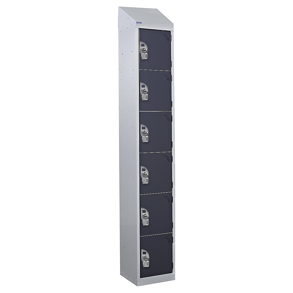 Mercian Sloping Top Six Door Metal Storage Lockers