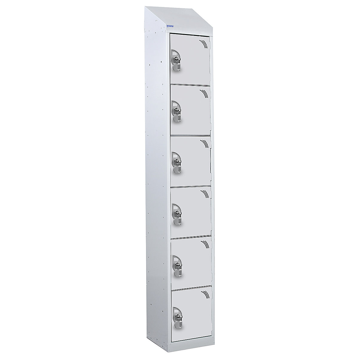 Mercian Sloping Top Six Door Metal Storage Lockers