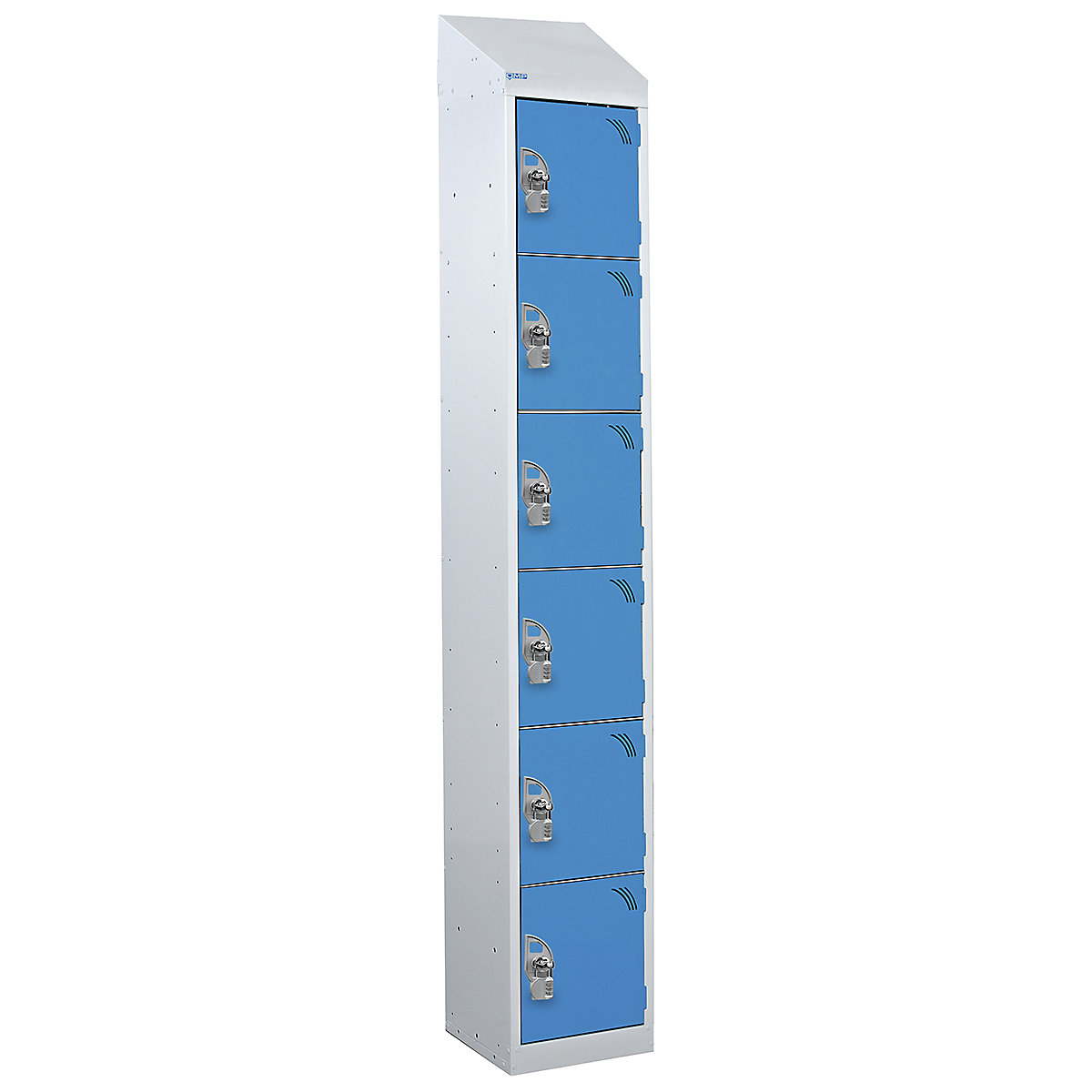 Mercian Sloping Top Six Door Metal Storage Lockers