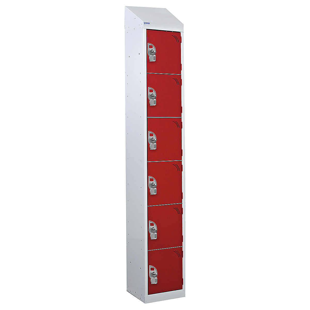 Mercian Sloping Top Six Door Metal Storage Lockers