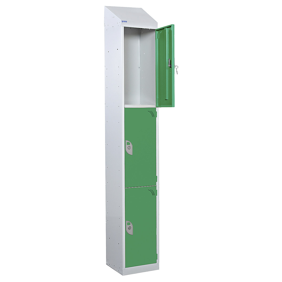 Mercian Sloping Top Three Door Metal Storage Lockers (Product illustration 8)-7