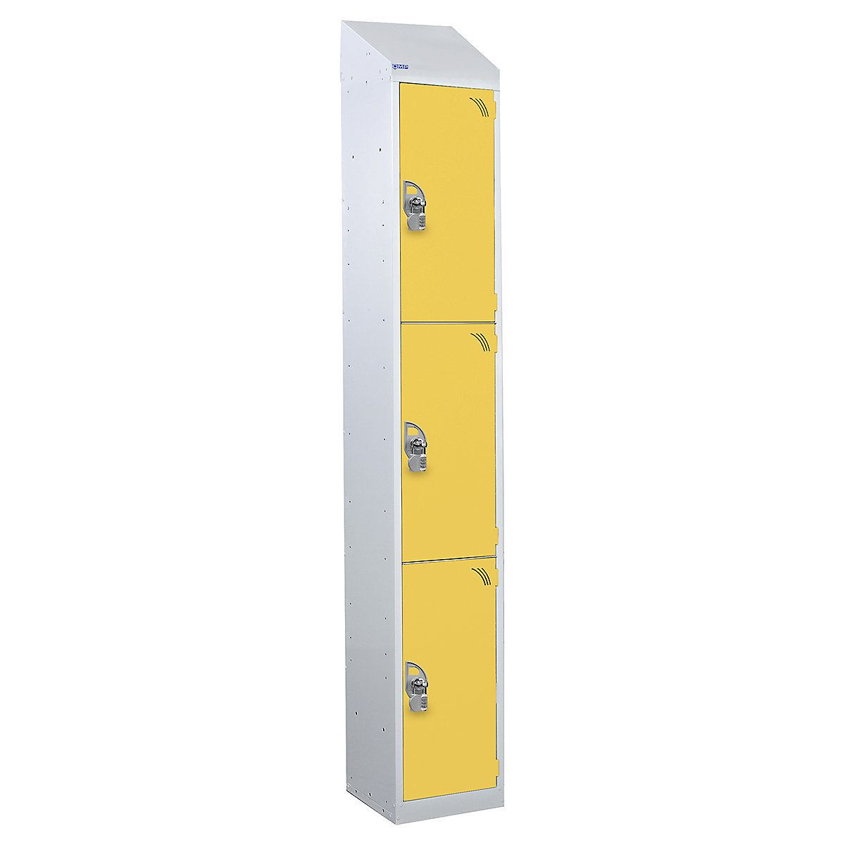 Mercian Sloping Top Three Door Metal Storage Lockers