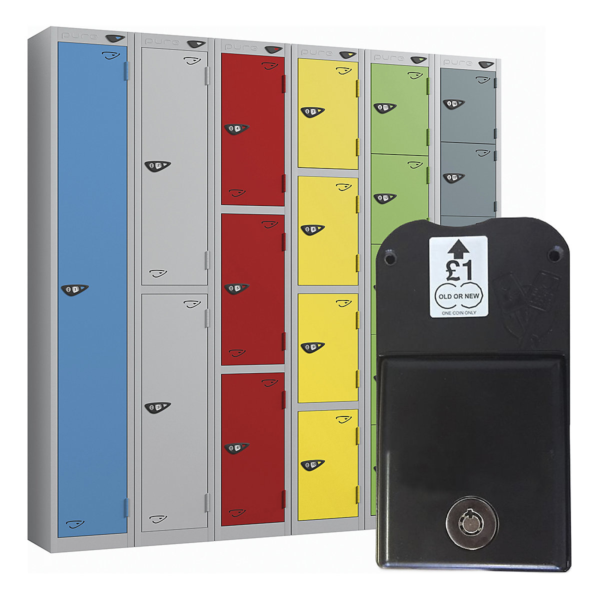 Pure Prime Coin Retain Lockers | Pearl Silver Bioshell