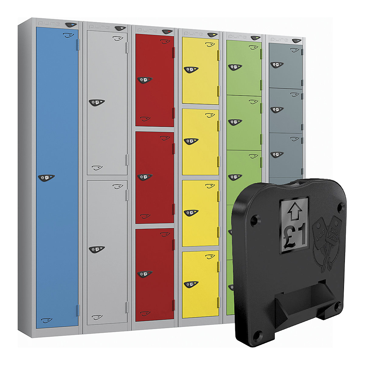 Pure Prime Coin Return Lockers | Pearl Silver Bioshell